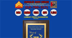 Desktop Screenshot of concealedcarrycourses.com